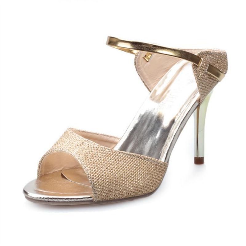 Fish mouth stiletto heels