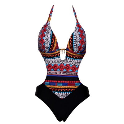 One Piece Swimsuit Brazilian Halter