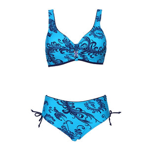 Plus Size Swimwear Print Bikinis