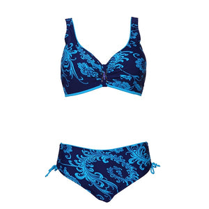 Plus Size Swimwear Print Bikinis