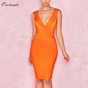 Party Dress 2019 New Arrival Orange Deep