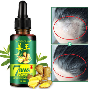 Hair growth, ginger nutrient solution