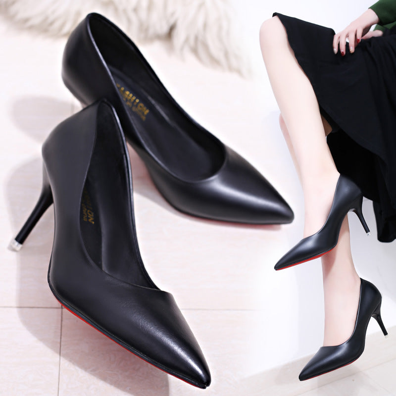 Women's shallow, single high heel