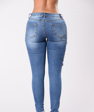 Premium High waist stretch jeans pants