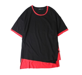 strap loose short-sleeved T-shirt
