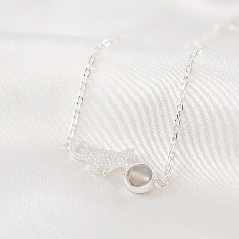 S925 Cat Silver Bracelet