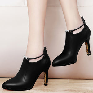 Korean female waterproof  high-heeled shoe