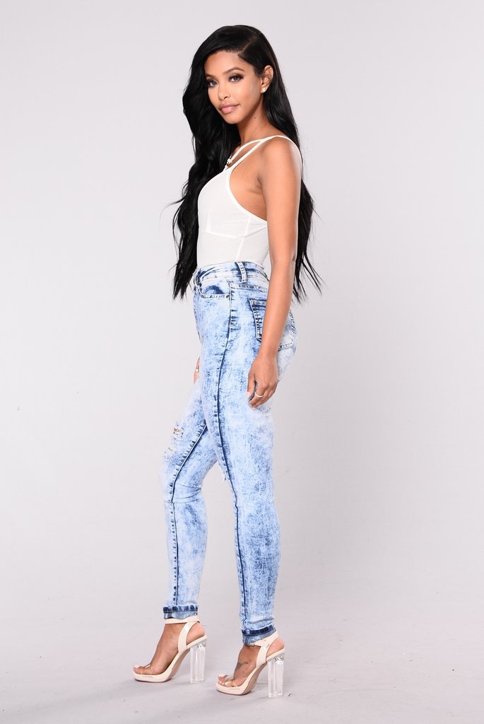 Classic High waist ladies stretch denim feet pants