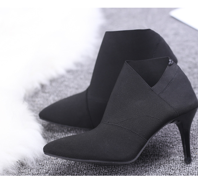 Retro High Heel Ankle  England Casual Boot