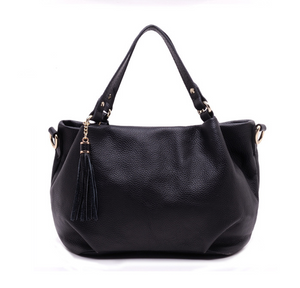 Sling Bucket Portable cowhide leather handbag