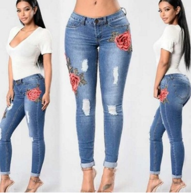 Premium High waist stretch jeans pants