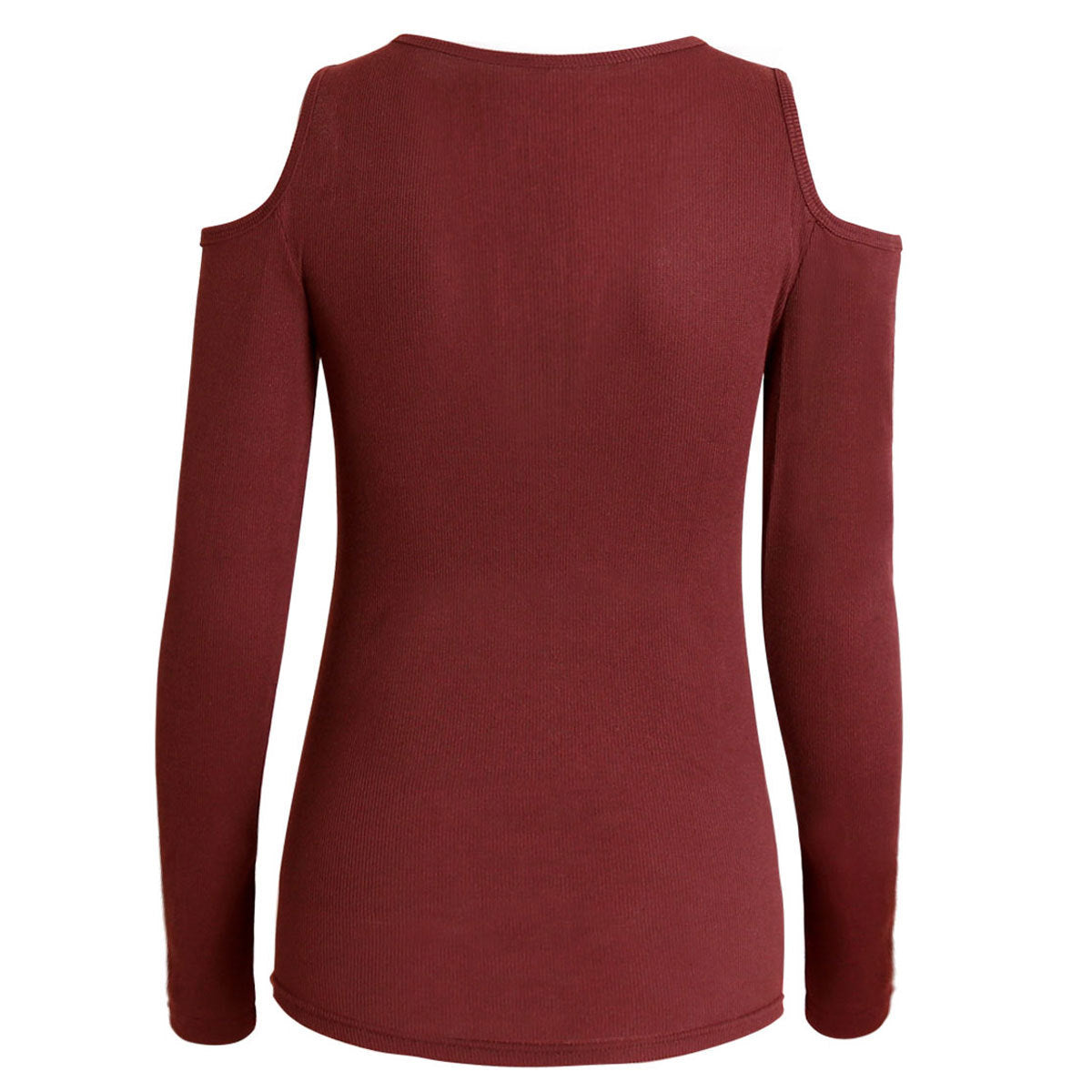 Strapless Cross Lacing long sleeved T-shirt