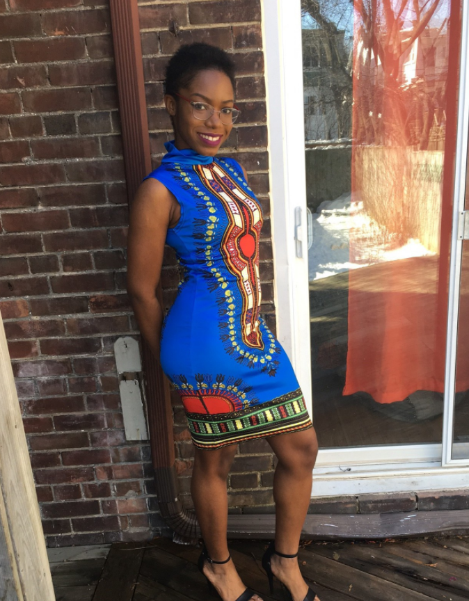 South American style African high elastic dress