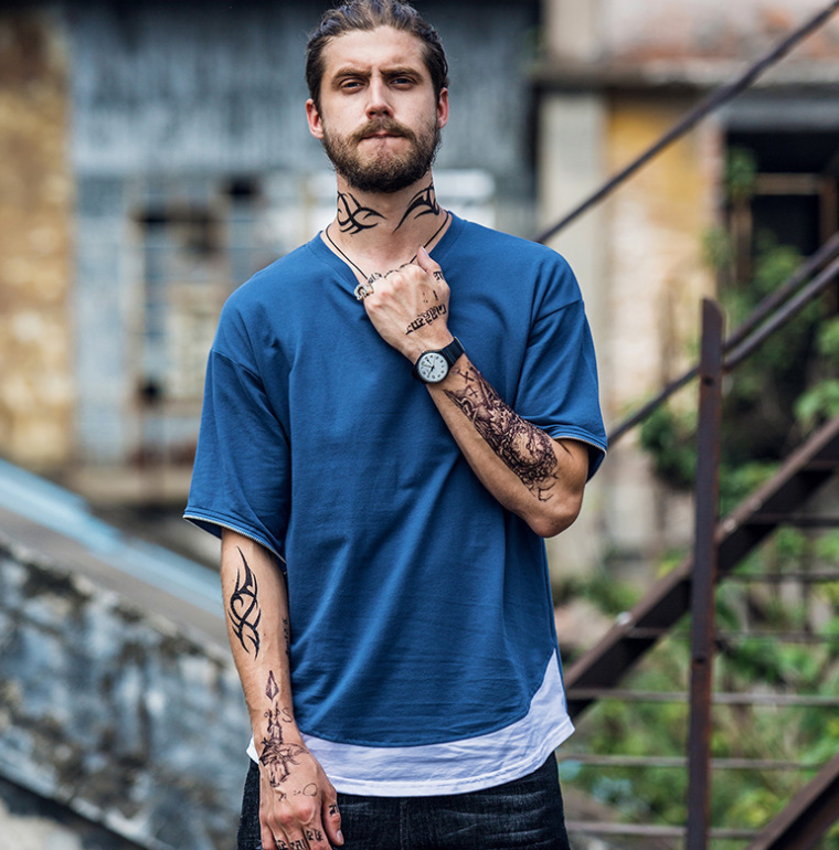 Summer Men's Cotton T Shirt Streetwear