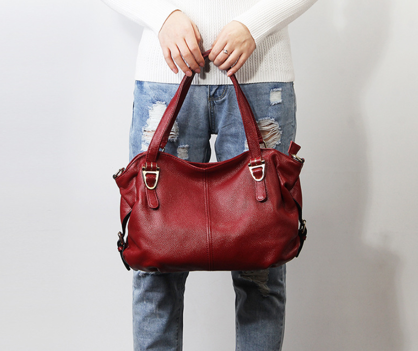 Victoria cowhide leather handbag