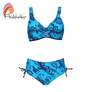 Plus Size Swimwear Print Bikinis