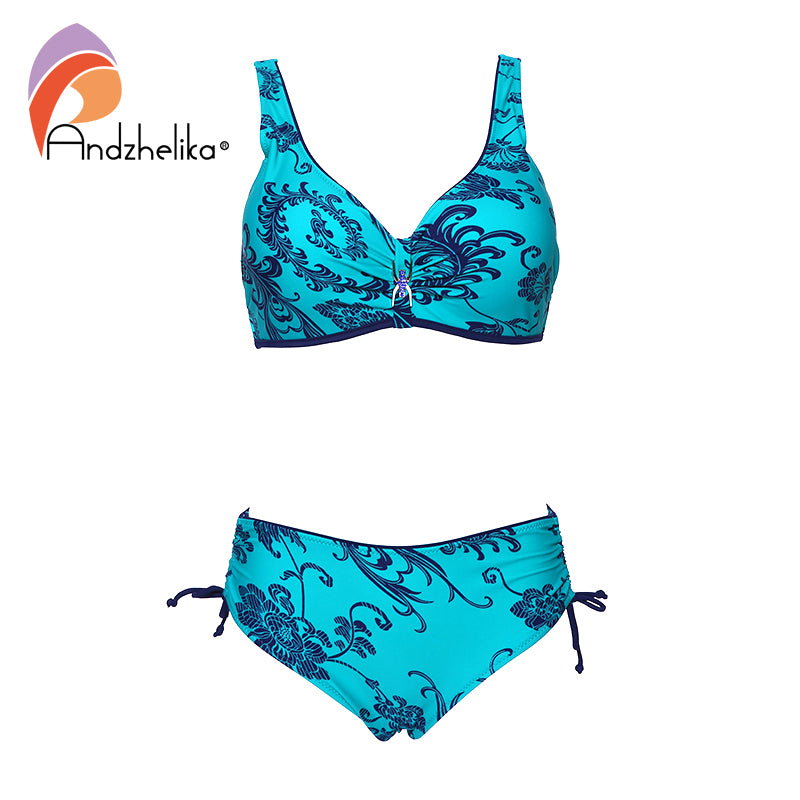 Plus Size Swimwear Print Bikinis