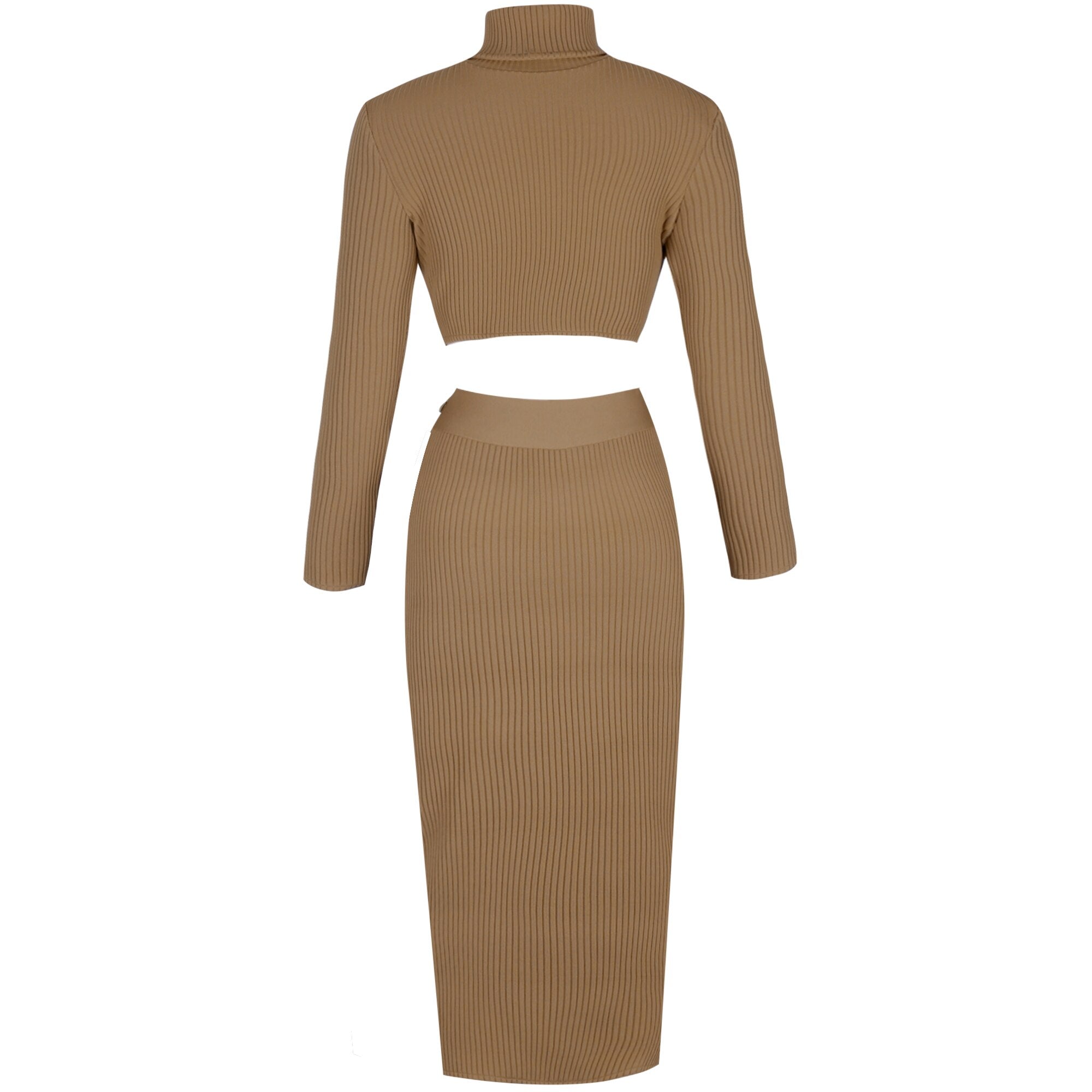 Ribbed Bandage Two Piece Set