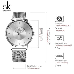 Luxury Stainless Steel Bracelet Watches Set