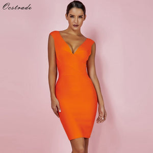 Party Dress 2019 New Arrival Orange Deep