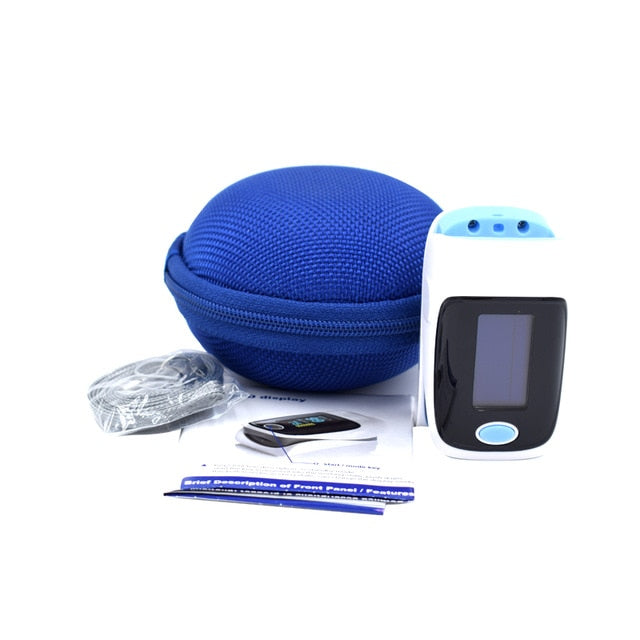 Blue Fingertip Pulse Oximeter