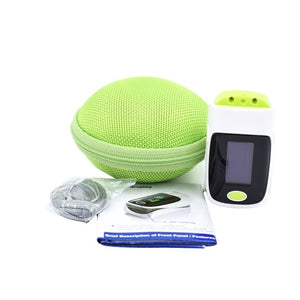 Green Fingertip Pulse Oximeter