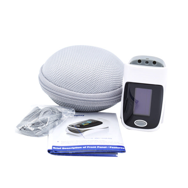 White Fingertip Pulse Oximeter