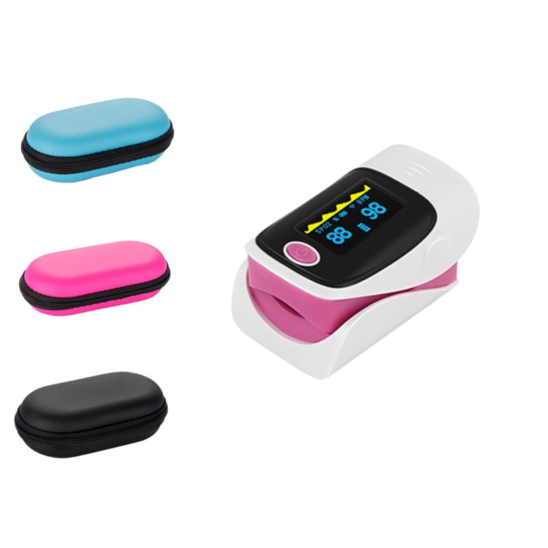 Pink Fingertip Pulse Oximeter