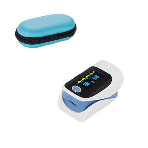 Light Blue Fingertip Pulse Oximeter