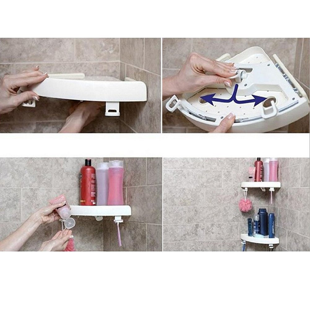 Snap Up Bathroom Shelf Organizer!