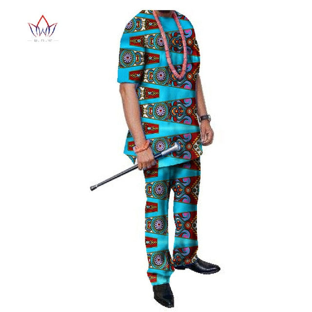 Summer African Mens Pant Set