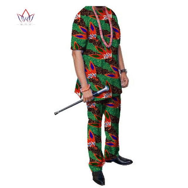Summer African Mens Pant Set