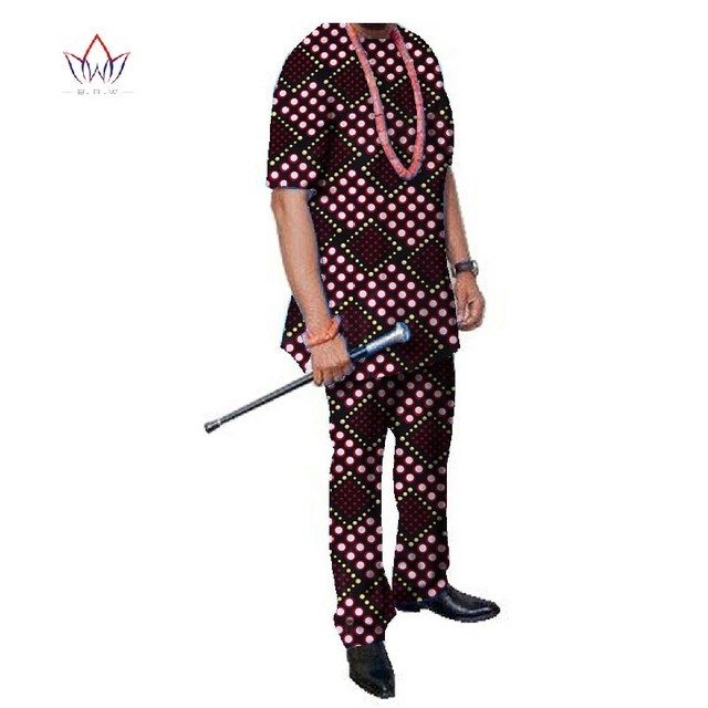 Summer African Mens Pant Set