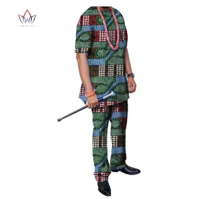 Summer African Mens Pant Set