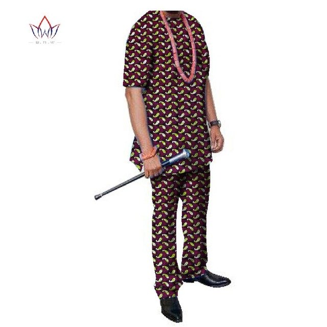 Summer African Mens Pant Set