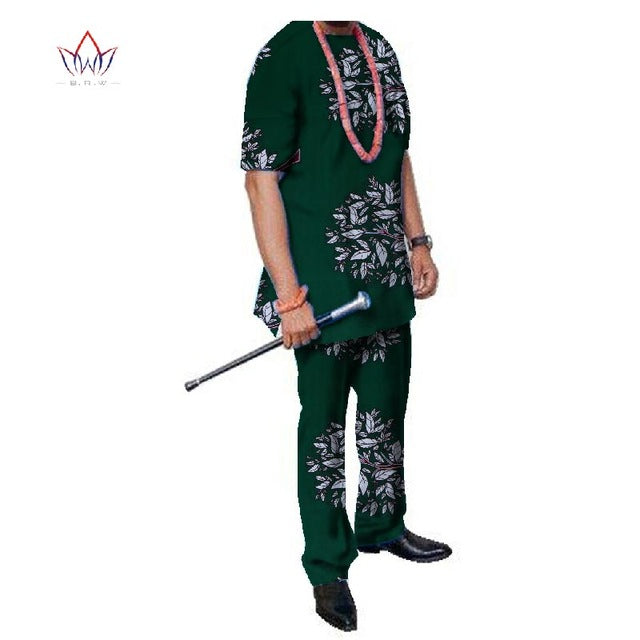 Summer African Mens Pant Set